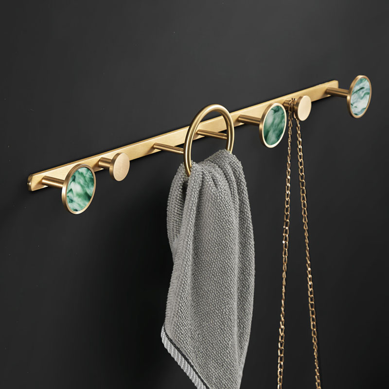 Luxury Bags Green - Ganchos para bata de montaje en