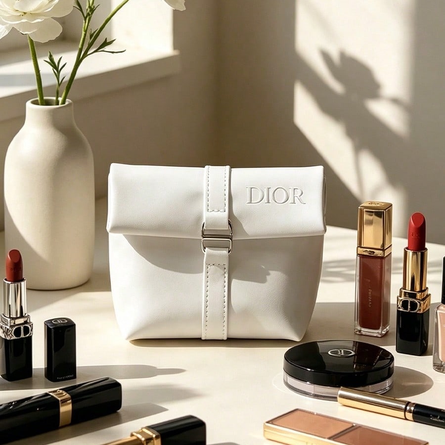 Luxury Beach Bags Ysl - Bolsa de cosméticos blanca de Dior,