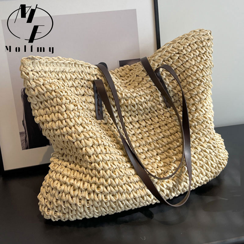 Luxury Bags Store - Bolsos de mano tejidos de paja,