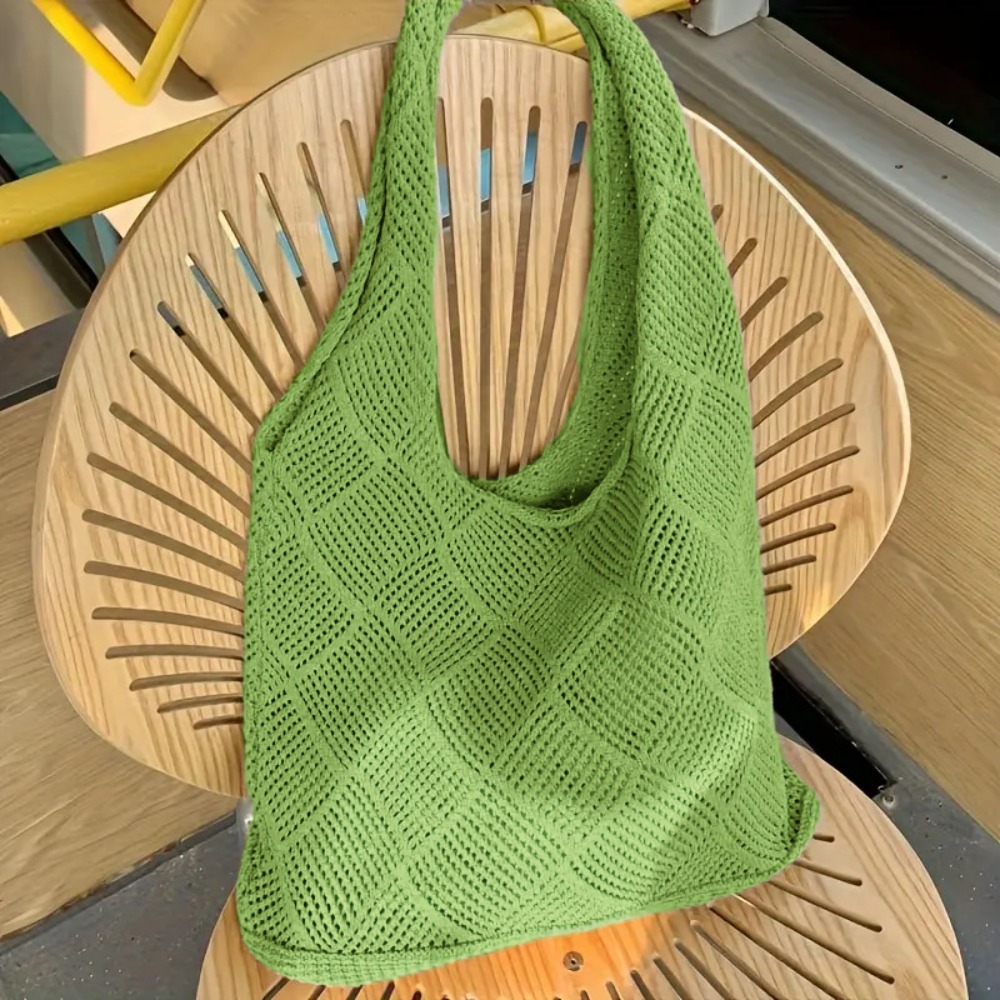 Luxury Beach Bags Ysl - Bolso de Mano de Ganchillo con