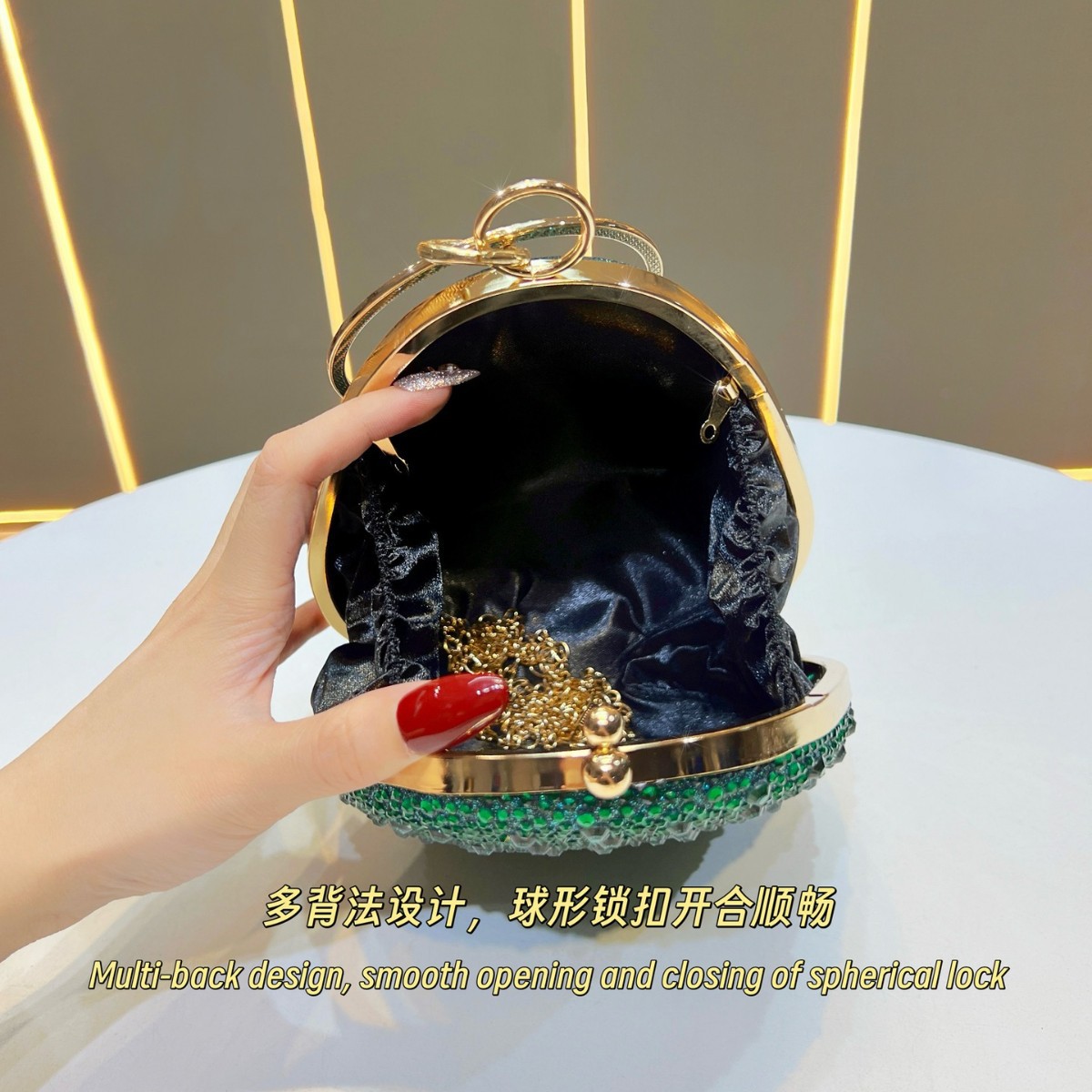 Bolso de Mano Tipo Clutch con  - Luxury Bags Green reseña y precio