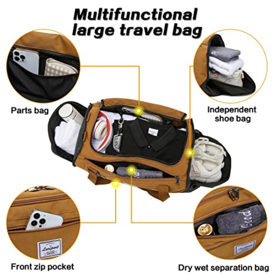 Bolsa de viaje tipo Duffle par - Weekender Bag Duffle reseña y precio