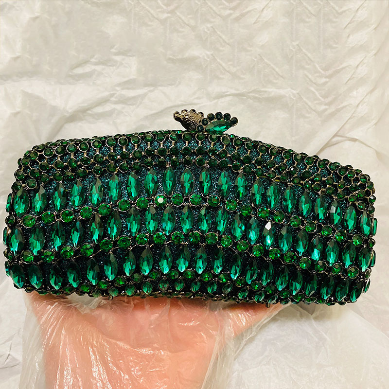 Bolsos de mano de noche con di - Luxury Bags Green reseña y precio