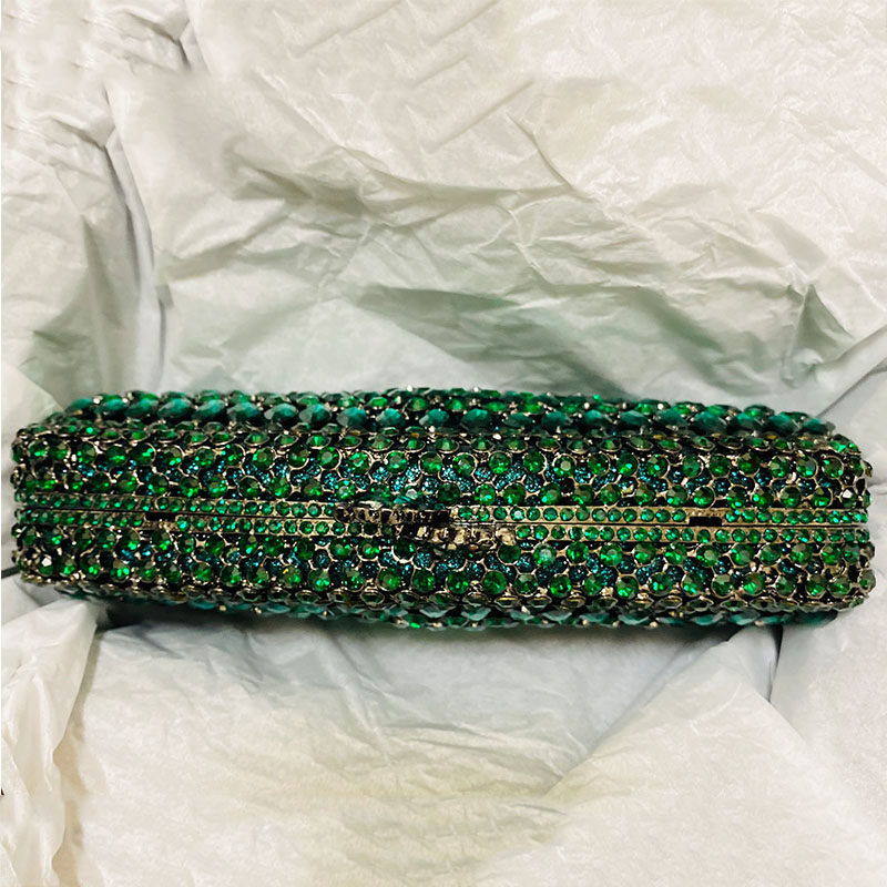 Bolsos de mano de noche con di - Luxury Bags Green reseña y precio