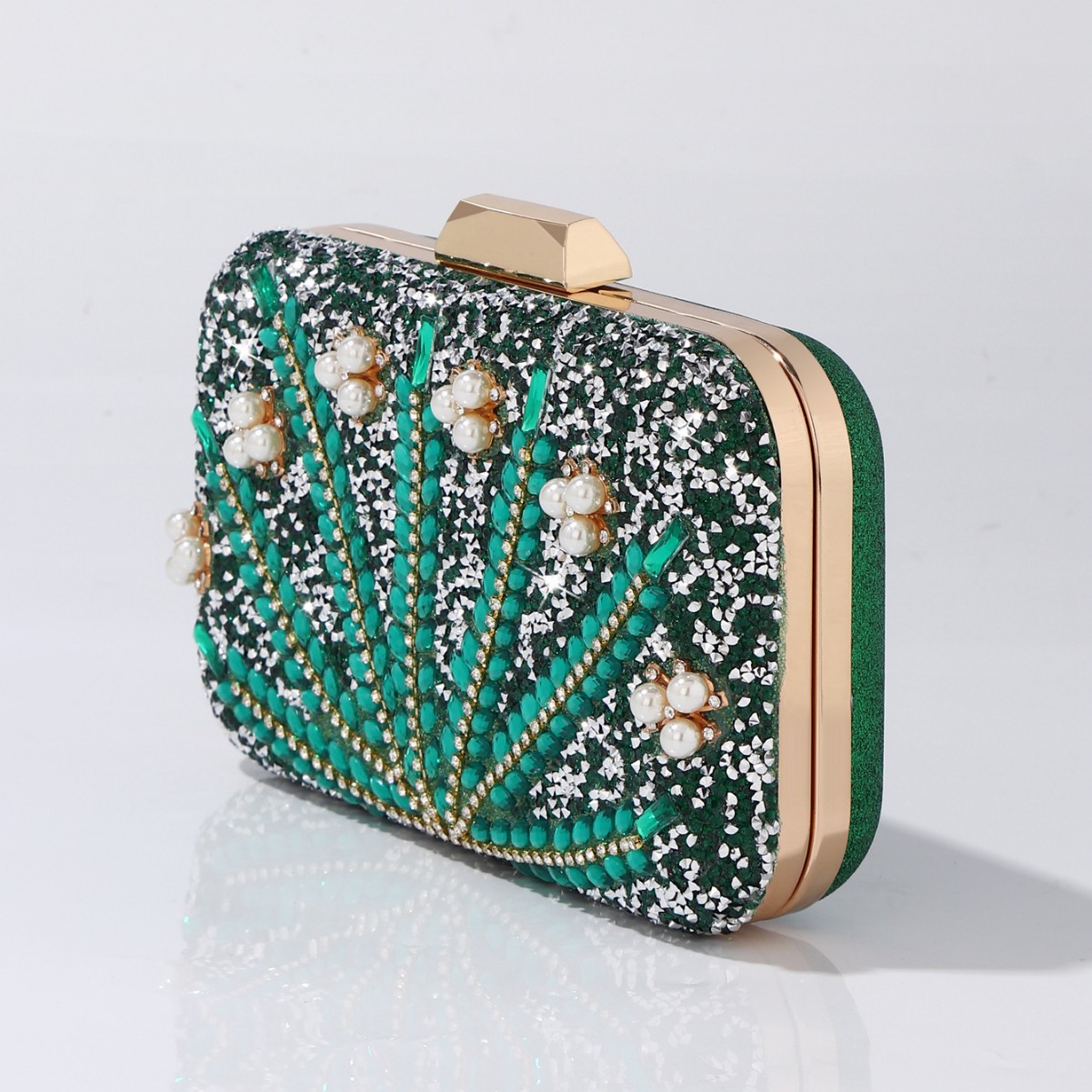 Bolso de mano de noche verde a - Luxury Bags Green reseña y precio