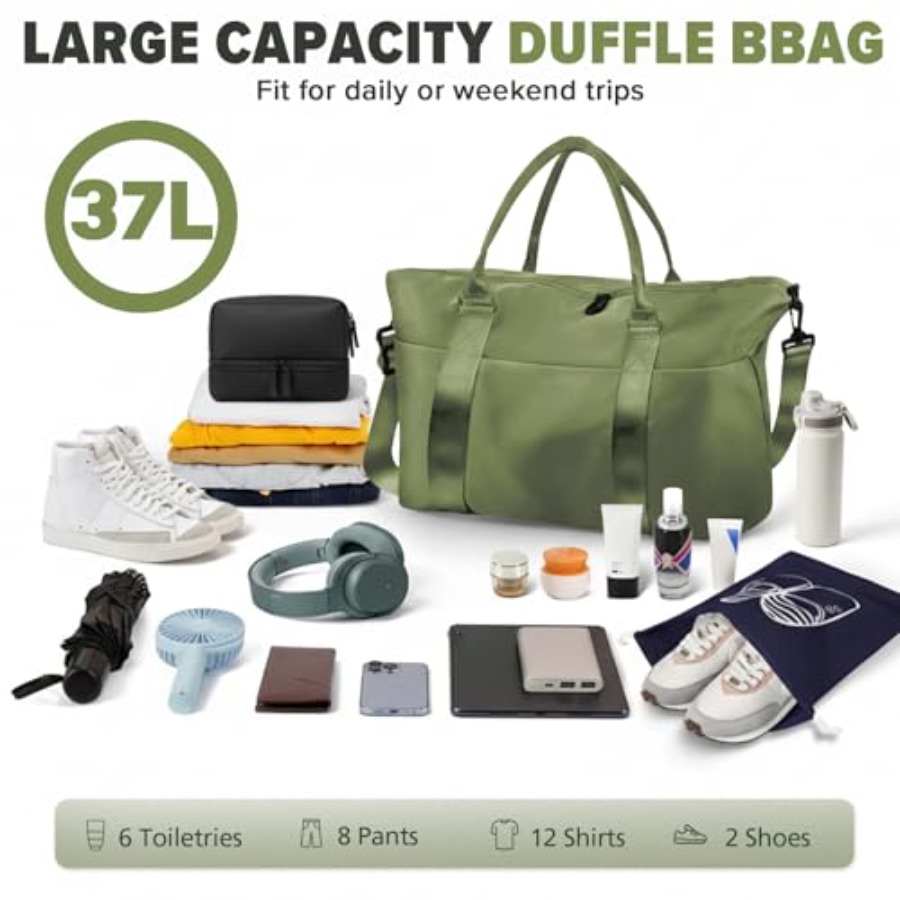 Bolsa de Viaje, Bolsa de Fin d - Weekender Bag Duffle reseña y precio