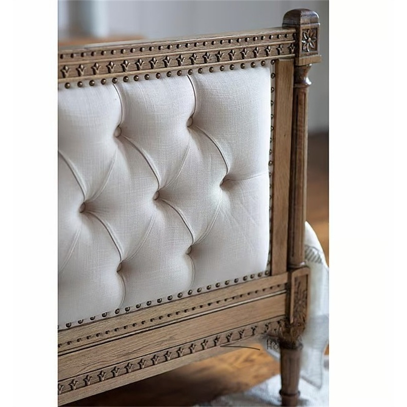 Cama doble de madera maciza re - Luxury Bags Direct reseña y precio