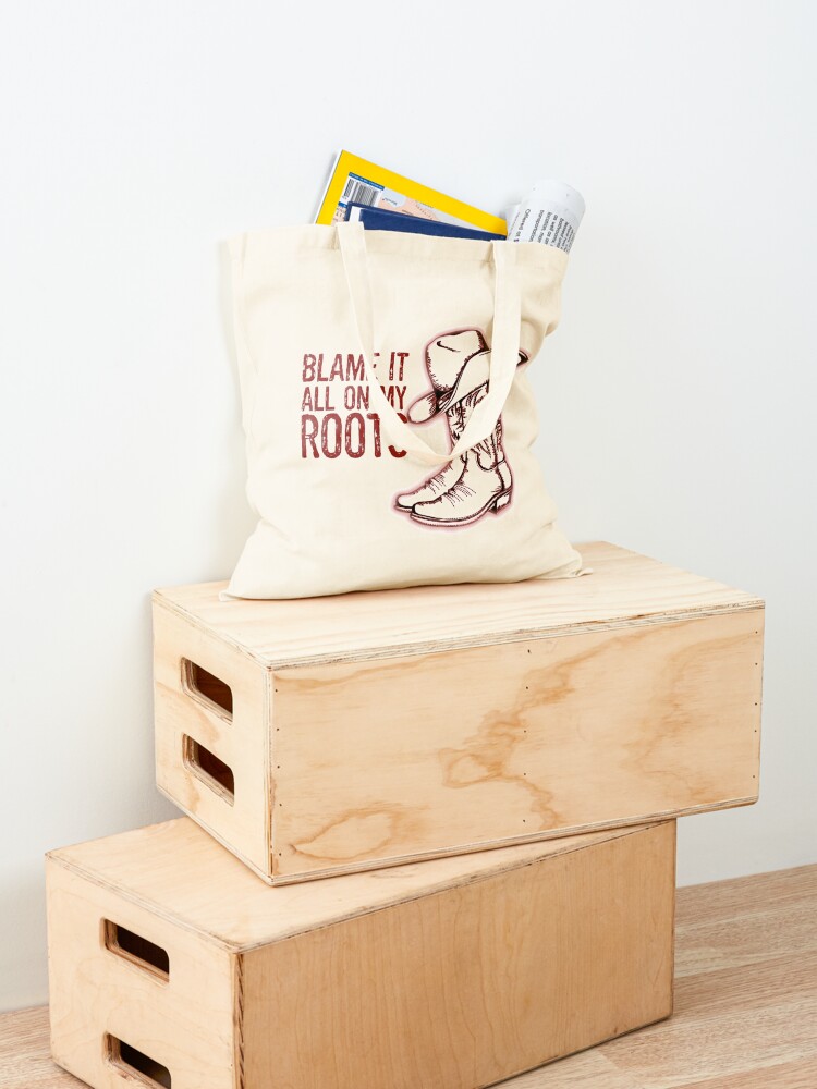 Blame it all my Roots in red T - Luxury Bags No Logo reseña y precio