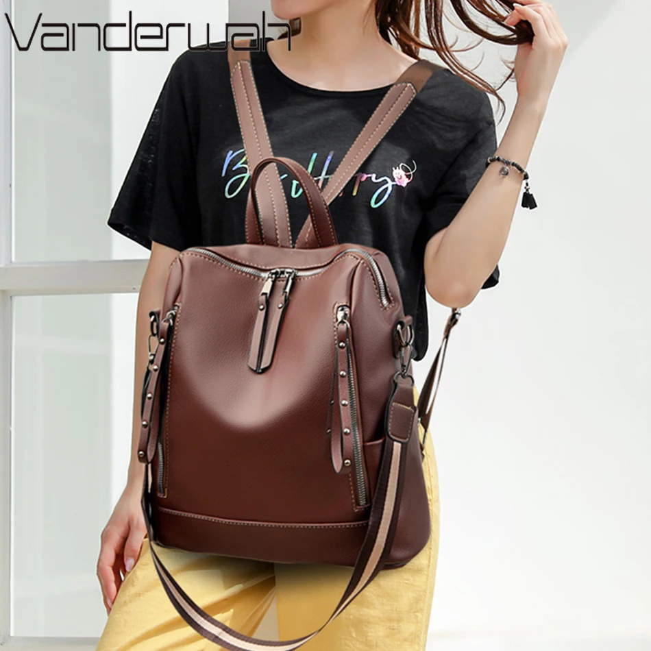 Mochila De cuero suave para es - Luxury Bags Store reseña y precio