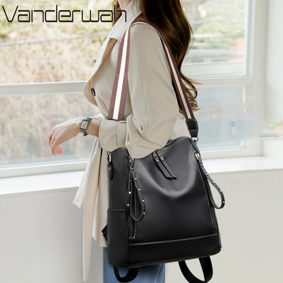Mochila De cuero suave para es - Luxury Bags Store reseña y precio