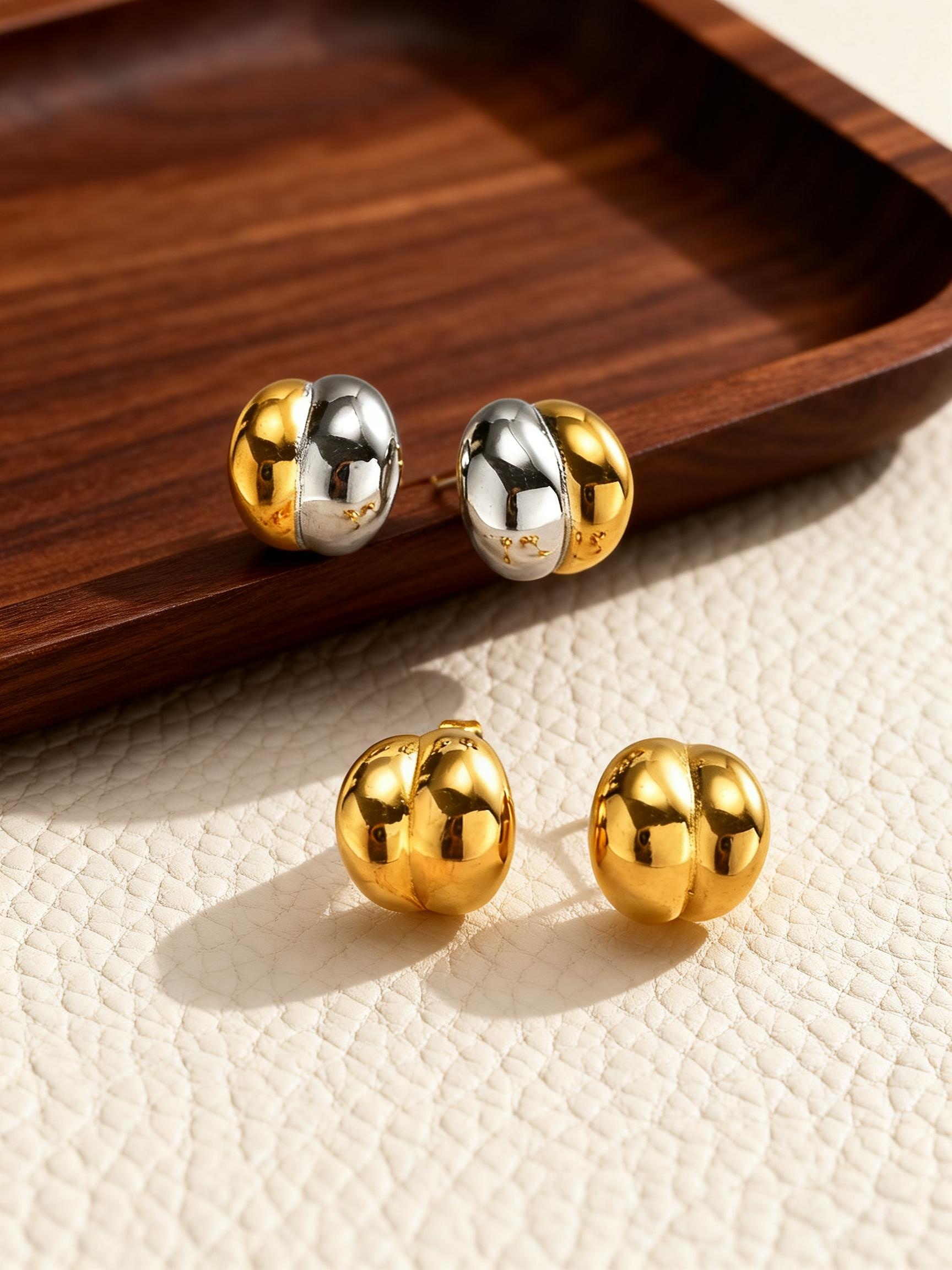 Pendientes de Acero Inoxidable - Luxury Bags No Logo reseña y precio