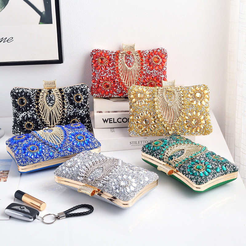 Bolso de mano de noche con bor - Luxury Bags Green reseña y precio