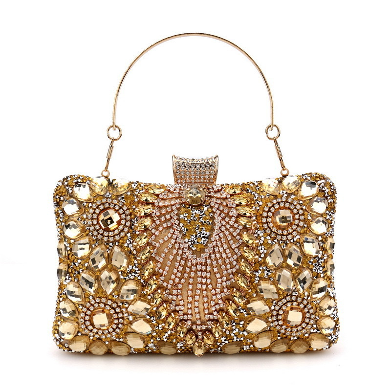 Bolso de mano de noche con bor - Luxury Bags Green reseña y precio