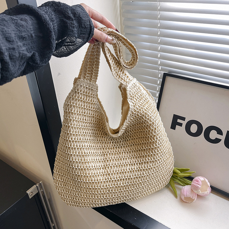 Bolso de mano de mimbre tejido - Luxury Beach Bags Ysl reseña y precio