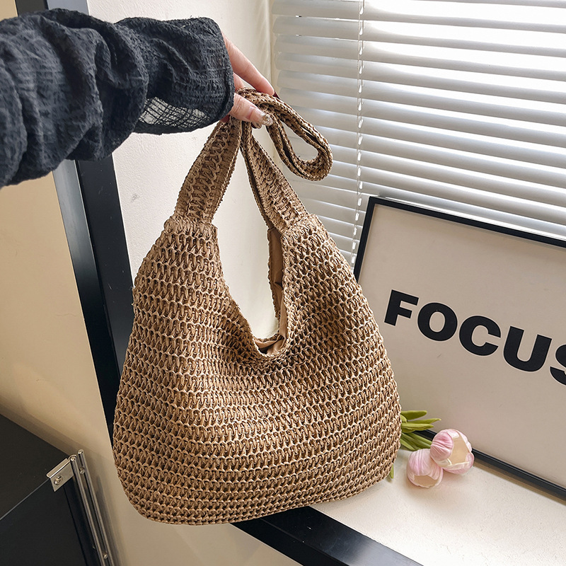 Bolso de mano de mimbre tejido - Luxury Beach Bags Ysl reseña y precio