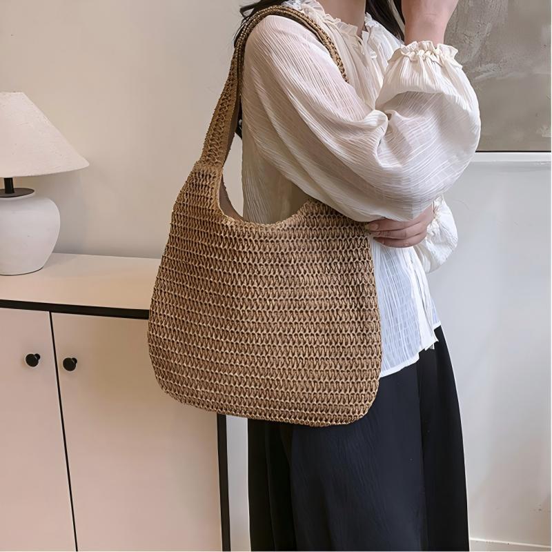 Bolso de mano de mimbre tejido - Luxury Beach Bags Ysl reseña y precio