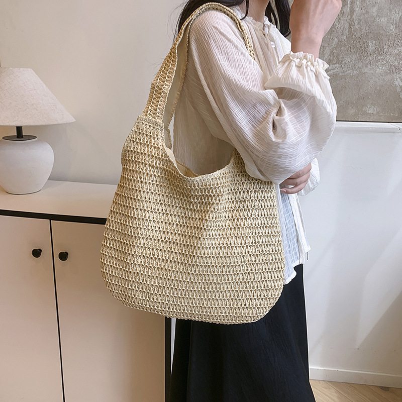 Bolso de mano de mimbre tejido - Luxury Beach Bags Ysl reseña y precio