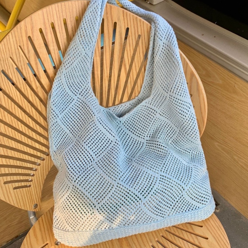 Bolso de Mano de Ganchillo con - Luxury Beach Bags Ysl reseña y precio