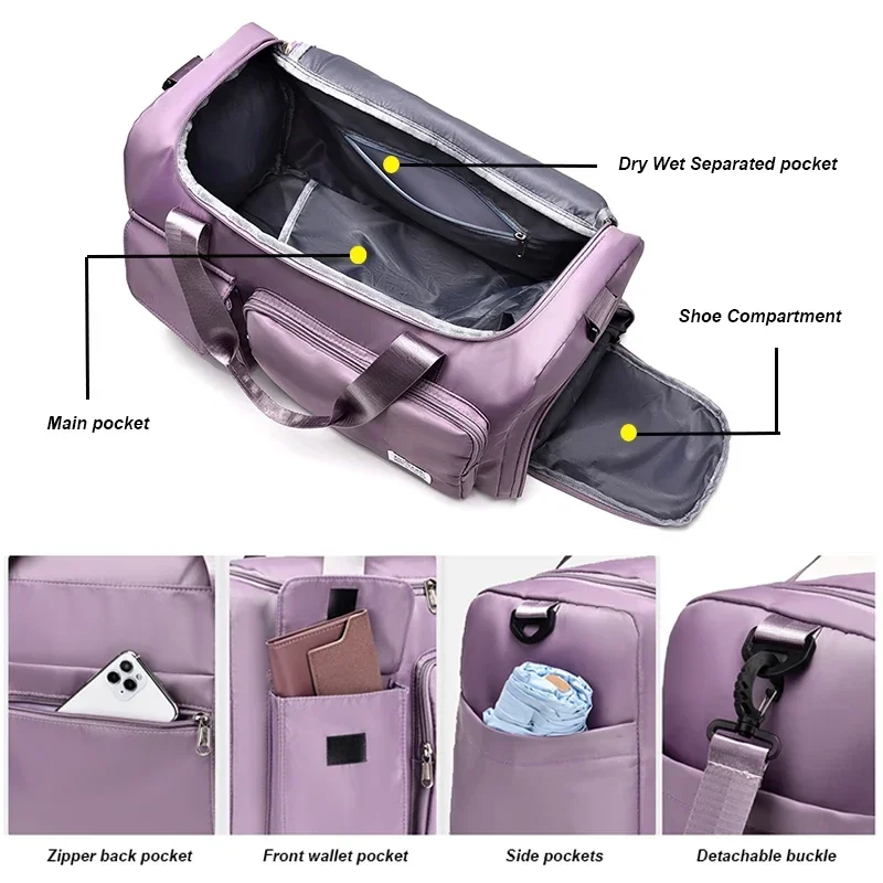 Bolsa de viaje de gran capacid - Weekender Bag Duffle reseña y precio