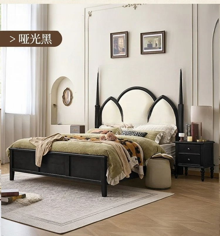 Cama doble de estilo medieval, - Luxury Bags Direct reseña y precio