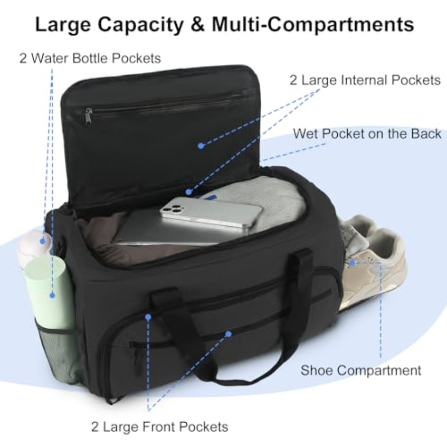 Bolsa de Gimnasio para Hombre  - Weekender Bag Duffle reseña y precio