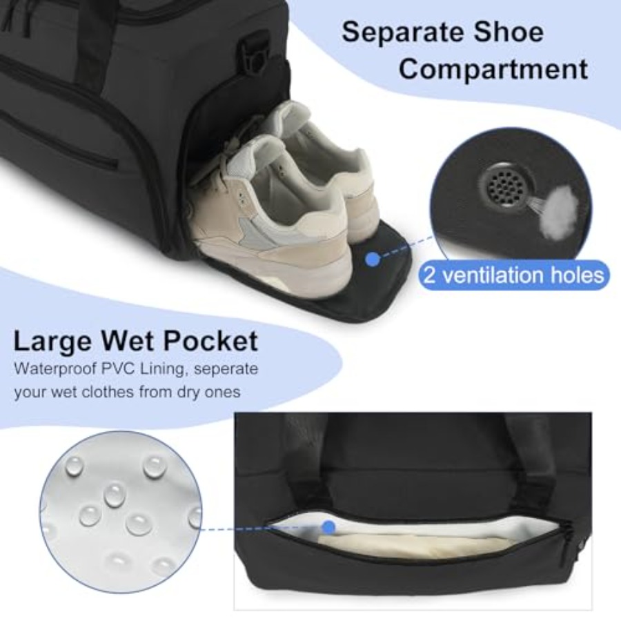 Bolsa de Gimnasio para Hombre  - Weekender Bag Duffle reseña y precio