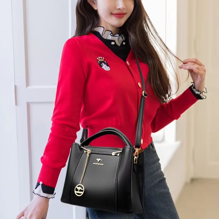 Bolso cruzado de cuero de 3 ca - Luxury Bags No Logo reseña y precio
