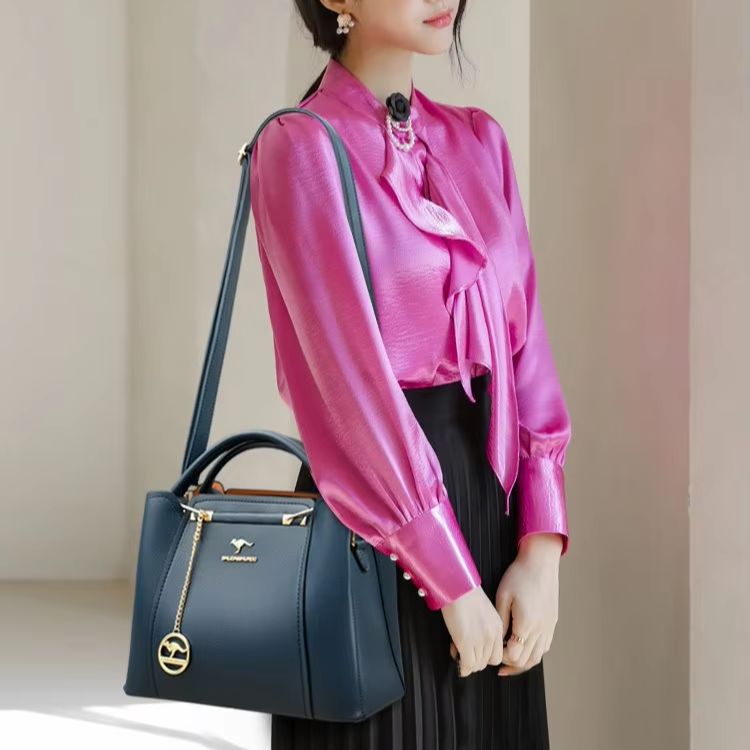 Bolso cruzado de cuero de 3 ca - Luxury Bags No Logo reseña y precio