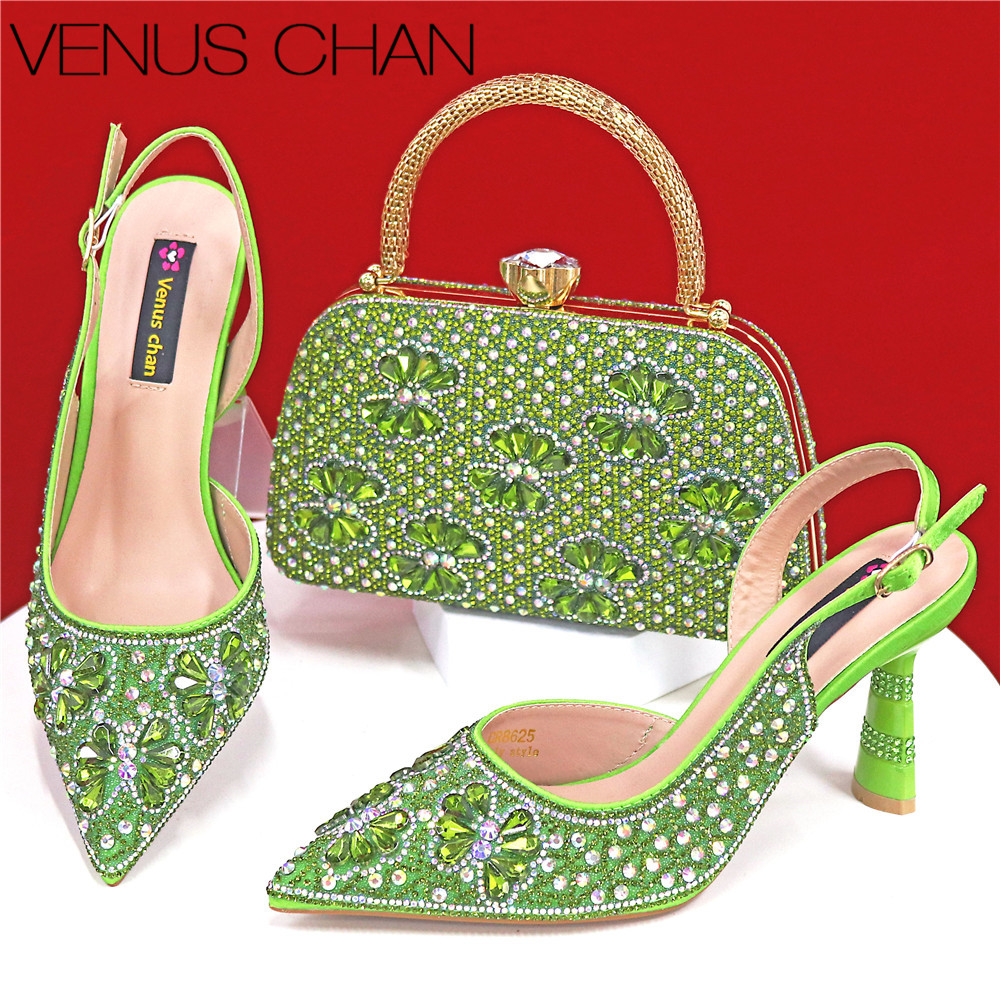 Zapatos de fiesta y bolso de m - Luxury Bags Green reseña y precio