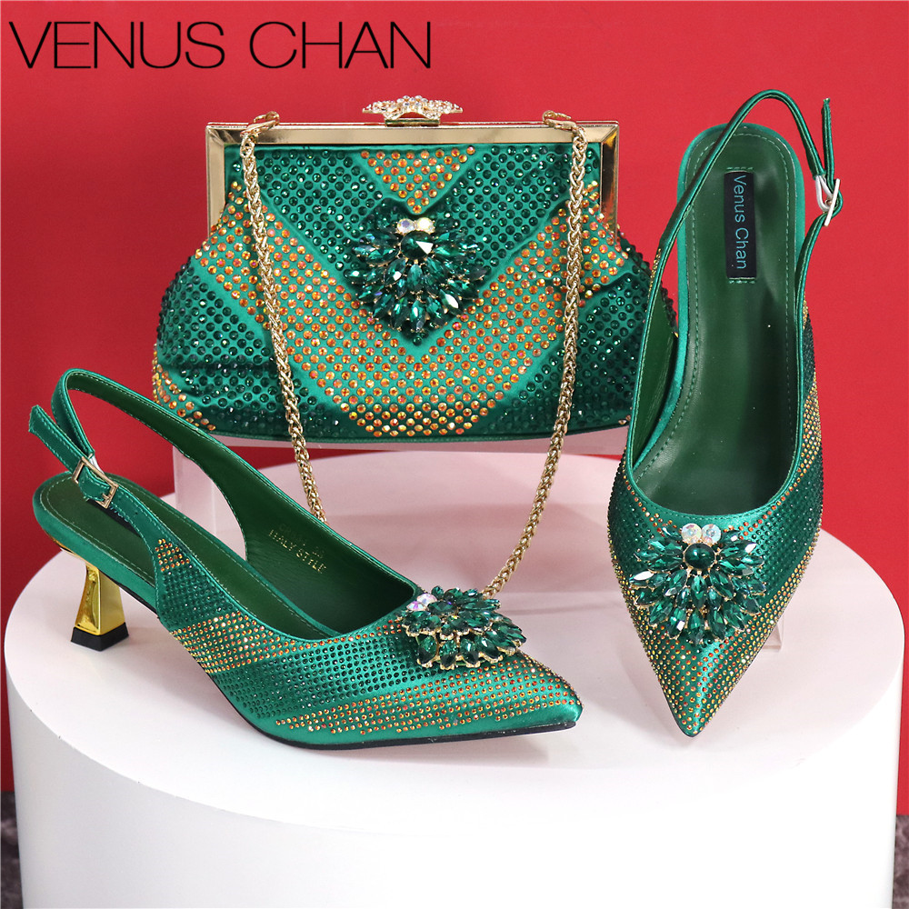 2025 Conjunto de zapatos y Bol - Luxury Bags Green reseña y precio